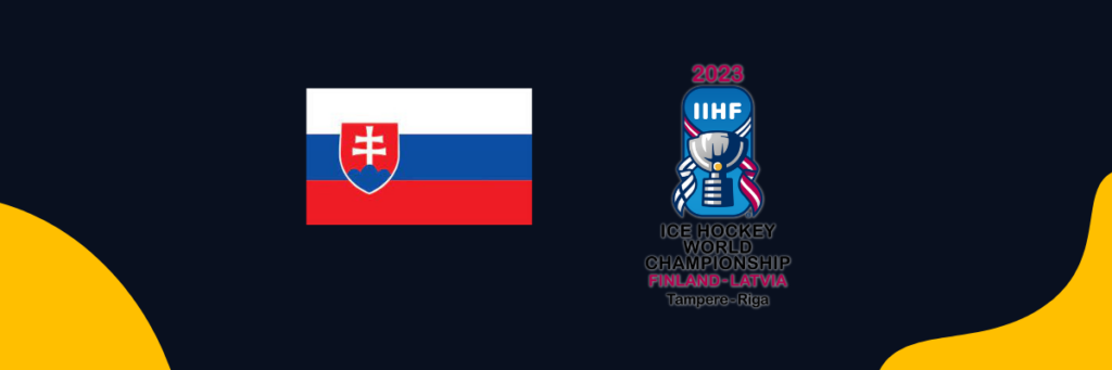 Slovakian flag + 2023 Ice Hockey World Championship logo