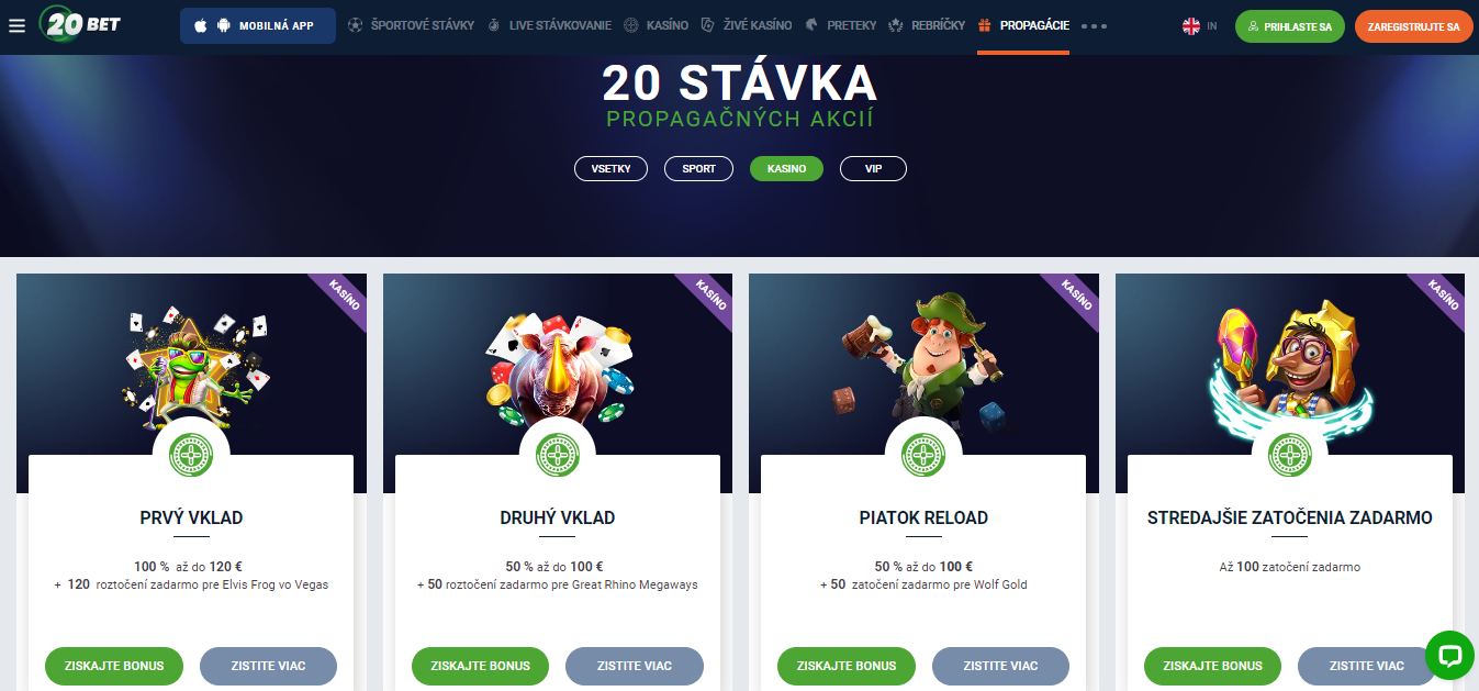 20Bet Casino Bonuses, stavkovekancelarie.tv