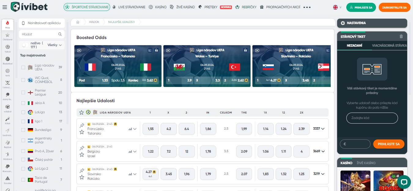 Ivibet Sport Betting in Slovakia, stavkovekancelarie.tv