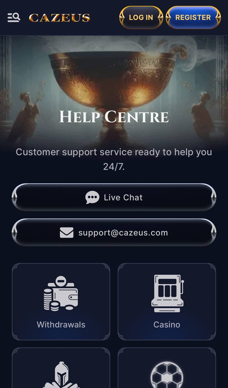 Help Centre Cazeus