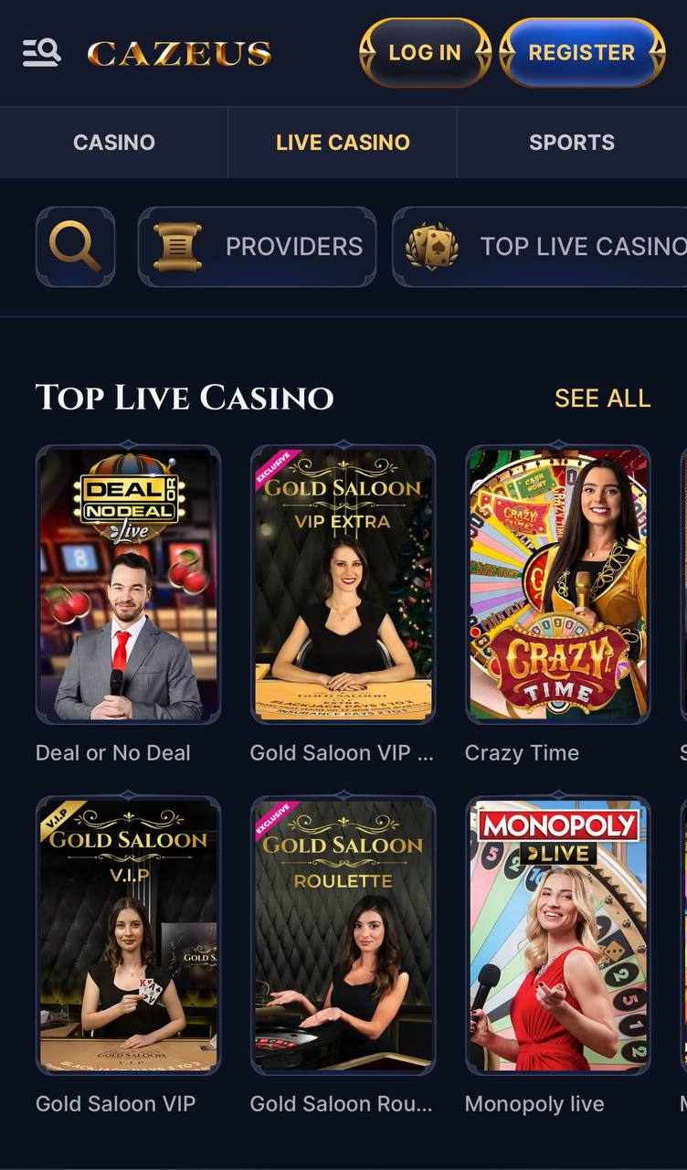 Live casino hry Mobile