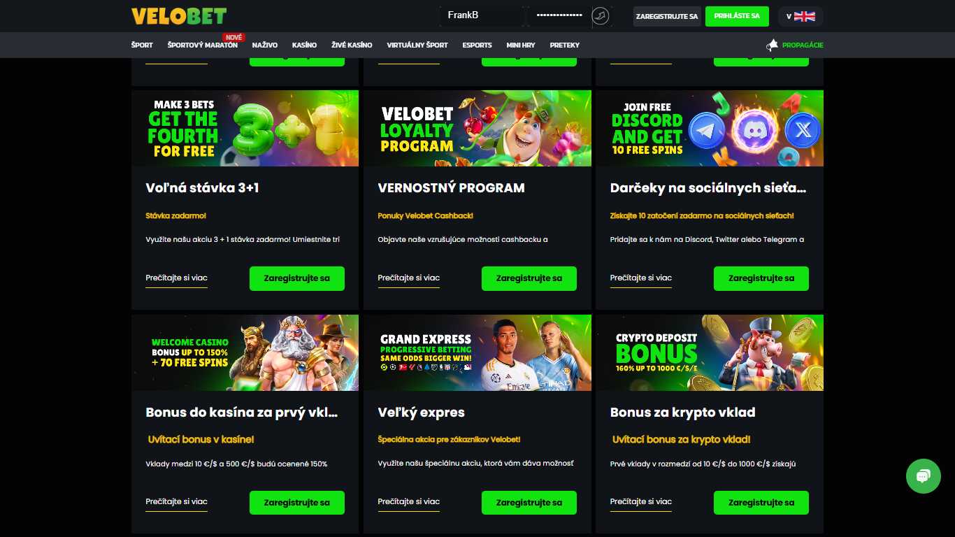 Velobet Bonuses Czech, stavkovekancelarie.tv