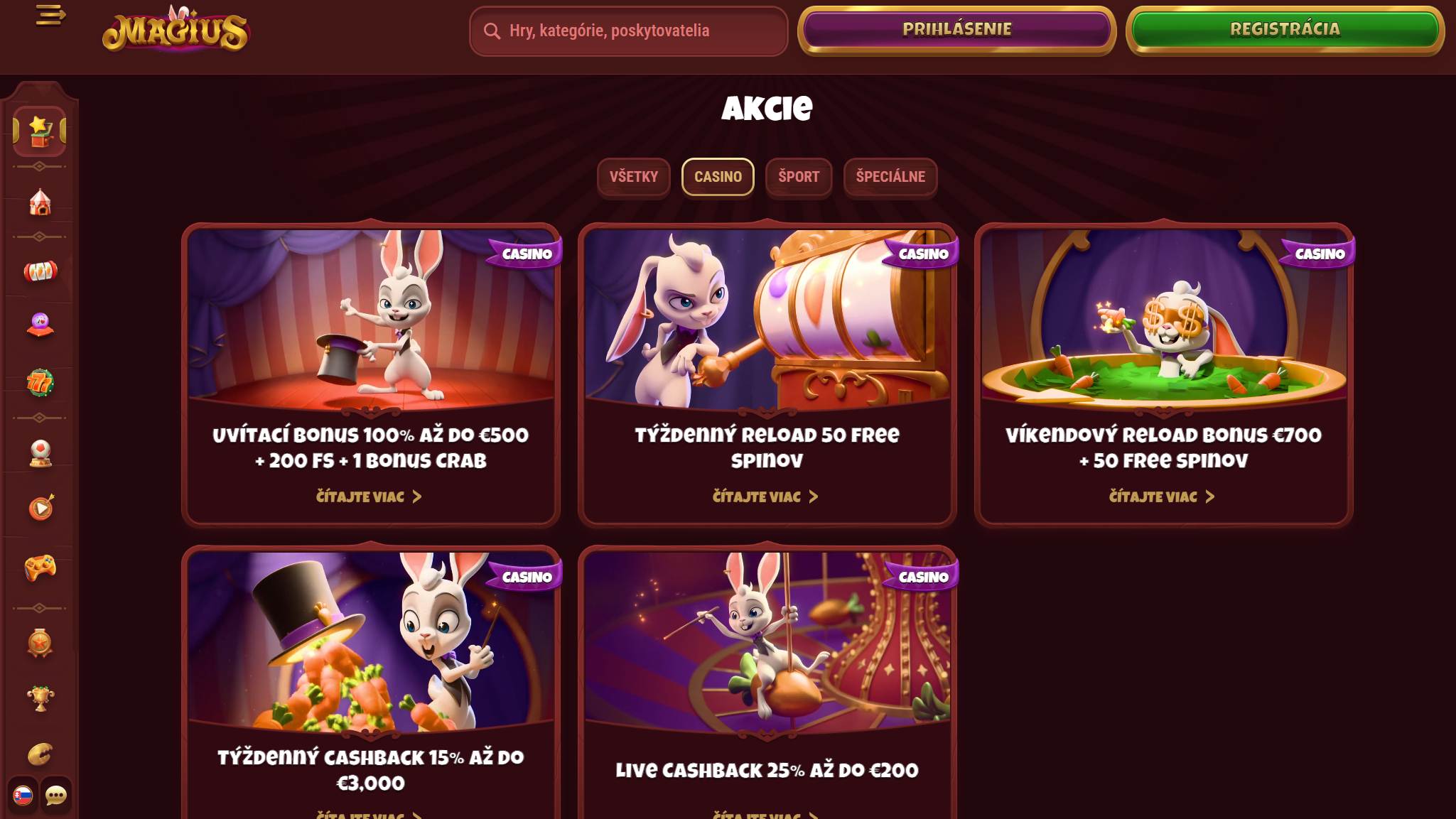 Magius Casino Bonuses Slovakia, stavkovekancelarie.tv